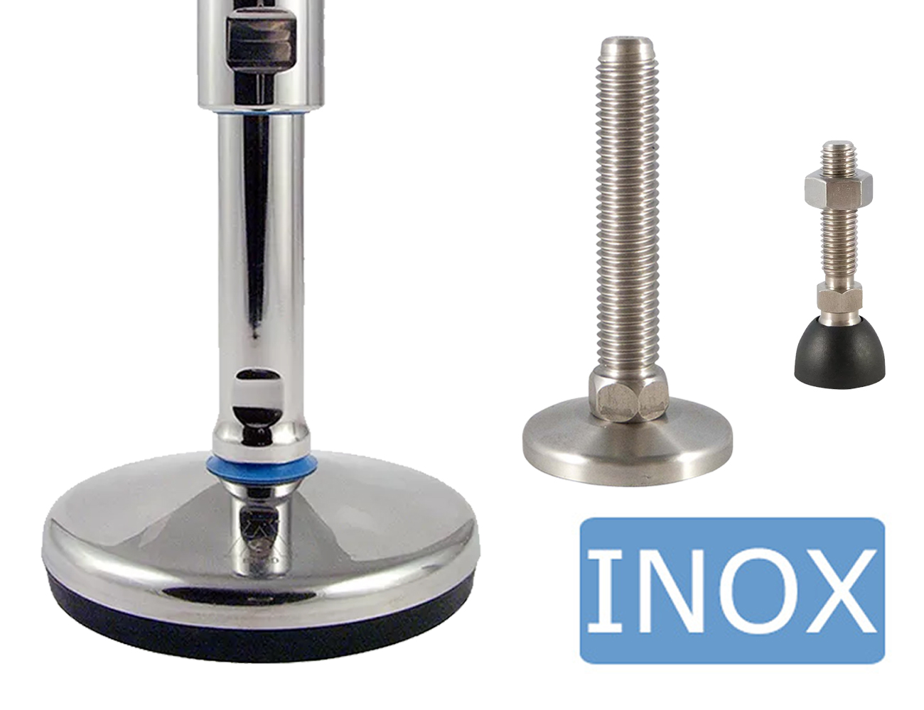 Adjustable feet - stainless steel